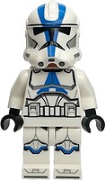 Фото LEGO Star Wars Clone Trooper, 501st Legion (Phase 2) - White Arms, Nougat Head, Helmet with Holes (sw1337)