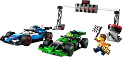 Фото LEGO City Grid F1 с гоночными автомобилями VCARB и Sauber (60474)