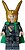Фото LEGO Super Heroes Loki - Pearl Dark Gray Suit, Flexible Rubber Cape (sh0968)