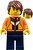 Фото LEGO City Soapbox Race Reporter - Male, Orange Jacket, Reddish Brown Tousled Hair (cty1871)