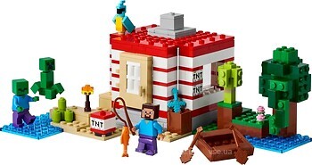 Фото LEGO Minecraft Дом из взрывчатки в джунглях (21275)