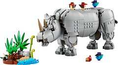 Фото LEGO Creator Дикие животные: величественный носорог с птицами (31171)