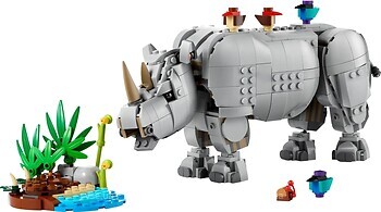 Фото LEGO Creator Дикие животные: величественный носорог с птицами (31171)