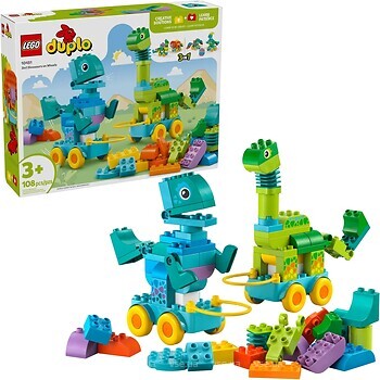 Фото LEGO Duplo Динозавры на колесах 3 в 1 (10451)