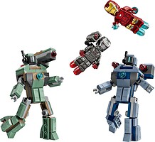 Фото LEGO Marvel Железный человек и Боевая Машина против Хаммер Дронов (76320)
