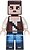 Фото LEGO Minecraft Skin 3 - Pixelated, Reddish Brown Vest with Strap and Blue Jeans (min036)
