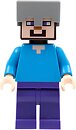 Фото LEGO Minecraft Steve - Flat Silver Helmet (min016)