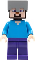 Фото LEGO Minecraft Steve - Flat Silver Helmet (min016)
