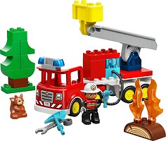 Фото LEGO Duplo Пожарная машина со шлангом и пожарным (10473)