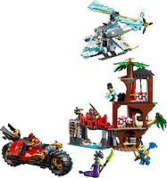 Фото LEGO Ninjago Автомобильная битва ниндзя возле дома на дереве (71857)