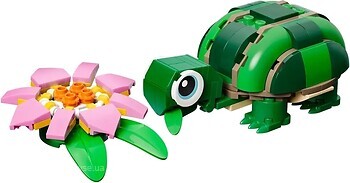 Фото LEGO Creator Черепаха с цветком водяной лилии (31377)