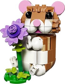 Фото LEGO Creator Очаровательный хомяк с цветком (31376)