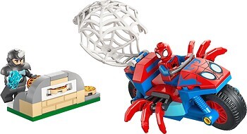 Фото LEGO Marvel Паук на мотоцикле против Носорога (11206)