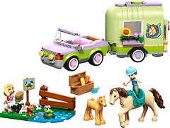 Фото LEGO Friends Прицеп для коня и жеребенка (42695)