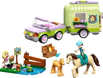Фото LEGO Friends Прицеп для коня и жеребенка (42695)