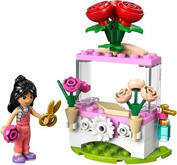 Фото LEGO Friends Цветочный киоск с розами (30721)