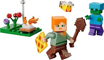 Фото LEGO Minecraft Конфликт у костра Алекса (30732)