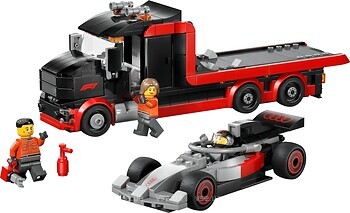 Фото LEGO City Грузовик для демонстрации с гоночным автомобилем Audi F1 (60493)