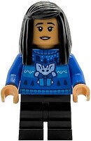 Фото LEGO Harry Potter Cho Chang - Blue Holiday Sweater, Black Medium Legs (hp590)