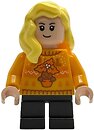 Фото LEGO Harry Potter Hannah Abbott - Bright Light Orange Holiday Sweater, Black Short Legs (hp592)