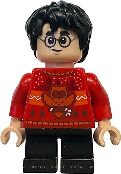 Фото LEGO Harry Potter Harry Potter - Red Holiday Sweater, Black Short Legs (hp589)