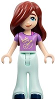 Фото LEGO Friends Paisley - Medium Lavender Shirt with Guitar (frnd617)