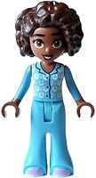 Фото LEGO Friends Aliya - Bright Light Blue Pajamas, Top with White Horseshoes and Dots (frnd602)