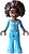 Фото LEGO Friends Aliya - Bright Light Blue Pajamas, Top with White Horseshoes and Dots (frnd602)