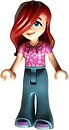 Фото LEGO Friends Paisley - Dark Pink Hoodie, Sand Blue Trousers Bell-Bottoms (frnd0589)