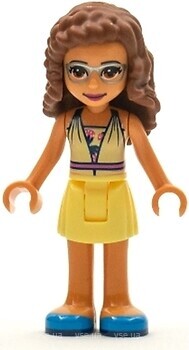 Фото LEGO Friends Olivia - Bright Light Yellow Dress and Blue Shoes (frnd0350)