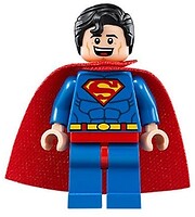 Фото LEGO Super Heroes Superman - Hair with Front Curl, Open Mouth Smile / Sheepish Grin (sh0463)
