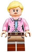 Фото LEGO Jurassic World Dr. Ellie Sattler - Bright Pink Shirt, Ponytail and Swept Sideways Fringe (jw056)