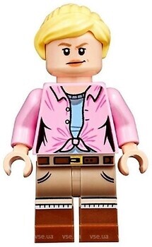 Фото LEGO Jurassic World Dr. Ellie Sattler - Bright Pink Shirt, Ponytail and Swept Sideways Fringe (jw056)
