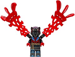 Фото LEGO Ninjago Lord Ras - Dark Pink Markings, Red Muscles, Energy Claws (njo0944)