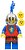 Фото LEGO Castle Lion Knight - Female, Flat Silver Helmet with Fixed Grille, Blue Plume (cas567)