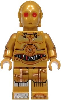 Фото LEGO Star Wars C-3PO - Printed Legs, Toes and Arms, Red Eyes (sw1440)