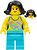 Фото LEGO City Woman - Lime Halter Top with Dolphin Pattern, Medium Azure Legs (hol089)
