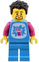 Фото LEGO City Robot World Slushy Vendor - Male, Dark Azure Shirt and Legs, Black Hair (cty1804)