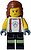Фото LEGO City Firefighter - Female, White Shirt with Suspenders, Legs with Reflective Stripes (cty1715)