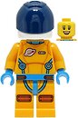 Фото LEGO City Lunar Space Station Astronaut - Female, Bright Light Orange and Dark Azure Suit, Dark Blue Visor (cty1420)