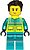 Фото LEGO City Paramedic - Male, Dark Turquoise and Neon Yellow Safety Vest (cty1724)