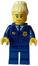 Фото LEGO City Police Chief - Female, Dark Blue Jacket and Legs, Bright Light Yellow Hair, Smile (cty1564)