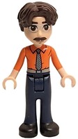 Фото LEGO Friends Martin - Orange Shirt, Dark Blue Trousers, Black Shoes (frnd0703)
