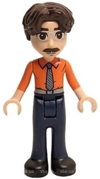 Фото LEGO Friends Martin - Orange Shirt, Dark Blue Trousers, Black Shoes (frnd0703)