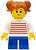 Фото LEGO City Child - Girl, White Sweater with Red Horizontal Stripes, Freckles (twn427)