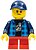 Фото LEGO City Boy - Dark Blue Banana Shirt, Red Short Legs, Crooked Dark Blue Cap (twn426)