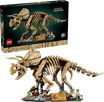 Фото LEGO Jurassic World Окаменелости динозавров: трицератопс (77985)