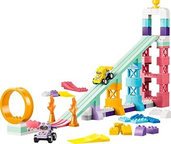 Фото LEGO Duplo Интересные горки и трамплины с автомобилями 3 в 1 (10478)