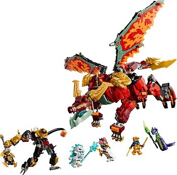 Фото LEGO Ninjago Дракон-трансформер Уайлдфайер (71868)
