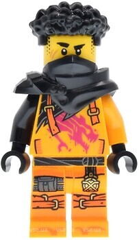 Фото LEGO Ninjago Arin - Shirt with Magenta Dragon, Hair, Shoulder Pads (njo0981)